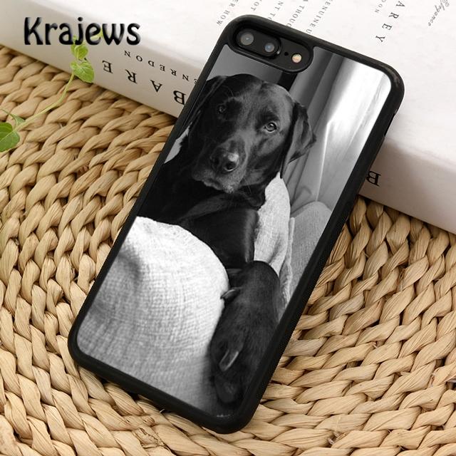 Krajews Lindo perro mascota labrador retriever Funda de teléfono suave para iPhone 14 5 6s 7 8 plus XR XS 11 12 13 pro max Samsung S21 S22ultra