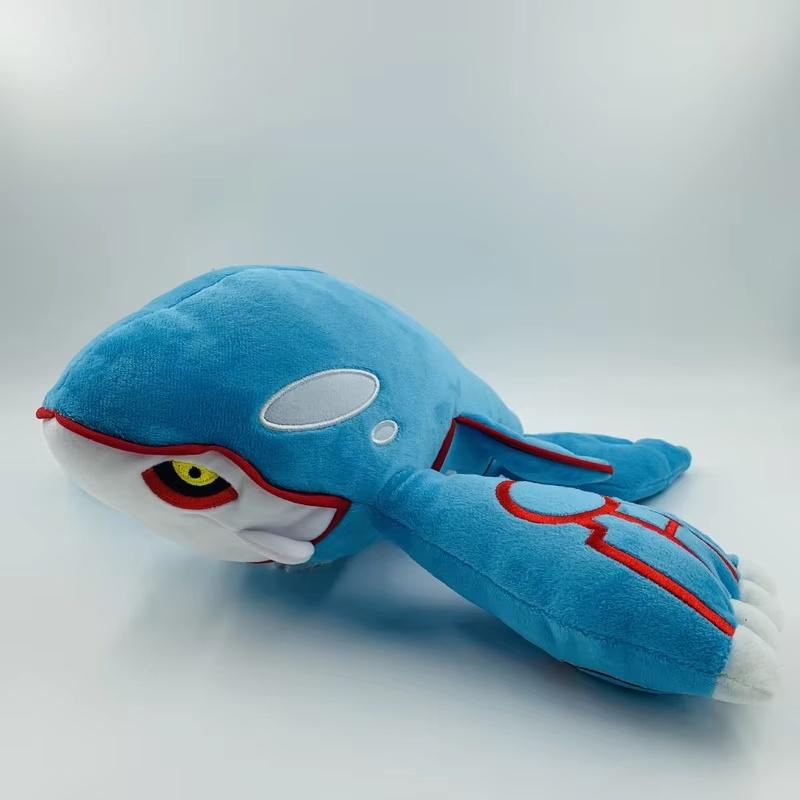37Cm Kyogre Plush Toy Blue Legendary Water Beast Stuffed Animal Collectible Doll Soft Pillow Cushion Companion Doll Gift