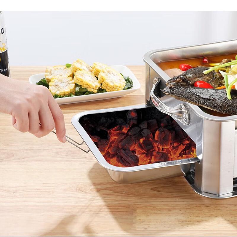Yunka Dual-Fuel Stainless Steel Fish & BBQ Grill