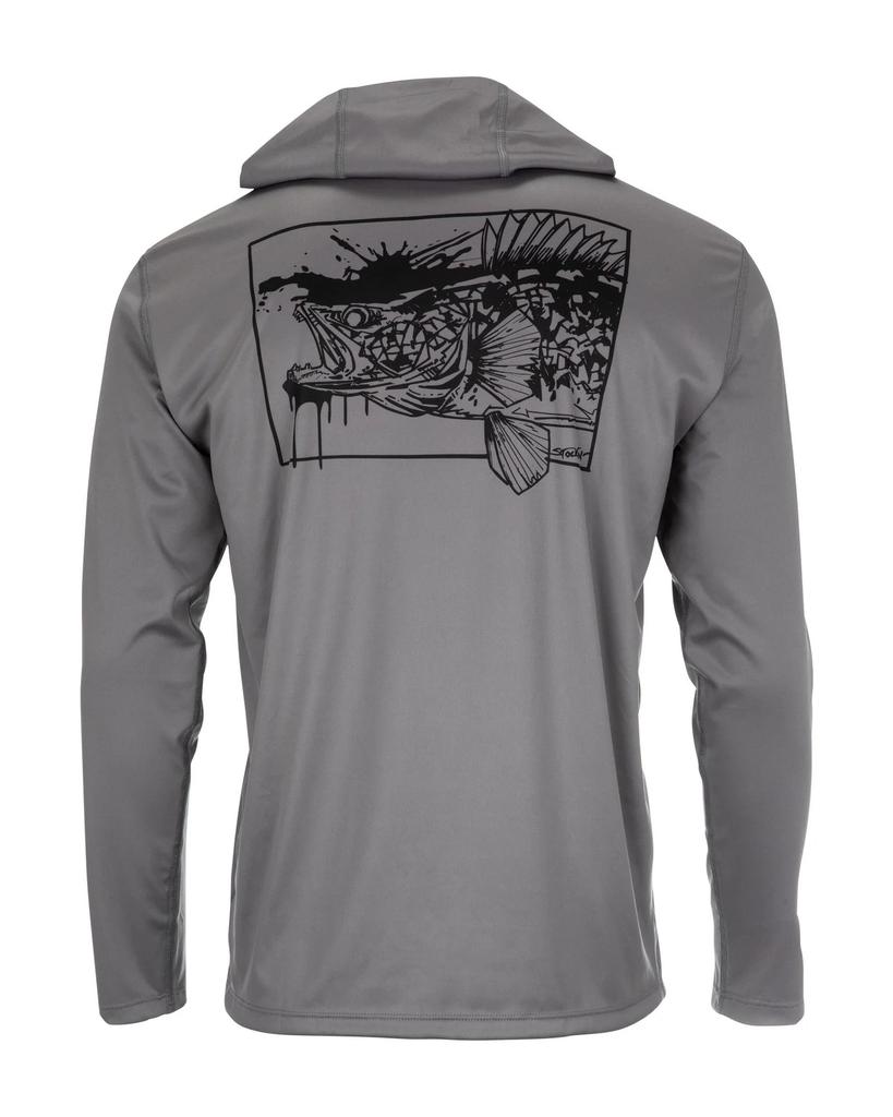 SIMMS Fishing Suit UPF50 Long Sleeve Hoodie Quick Drying Breathable Sunscreen Clothing Luya Outdoor T-Shirt New