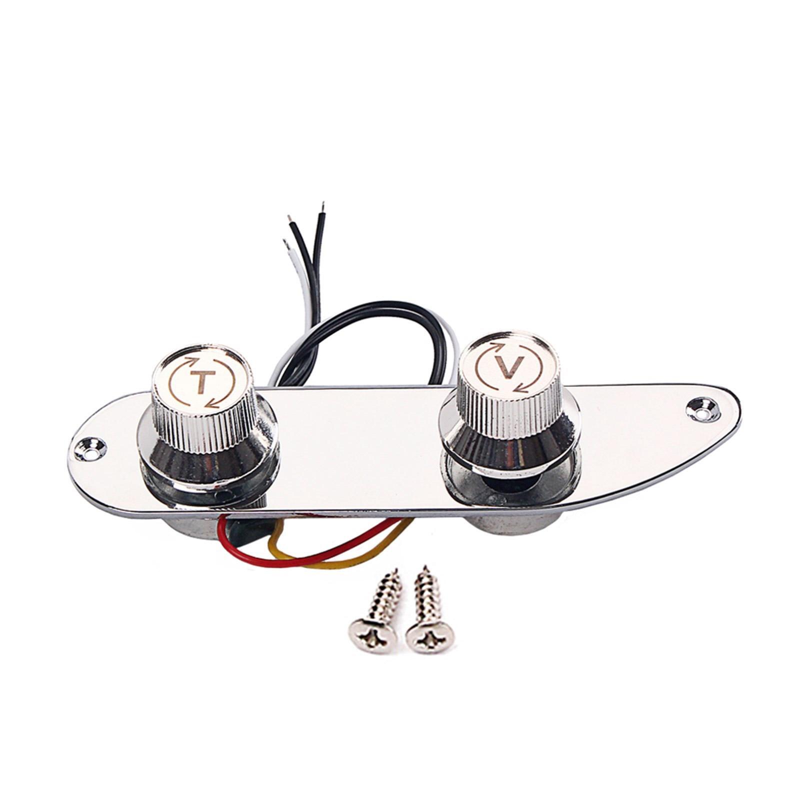 

Prewired Guitar Switches Control Plate 2 Way Wire Loaded Control Plate with Switches Knob for Electric Guitar Playing Part 1