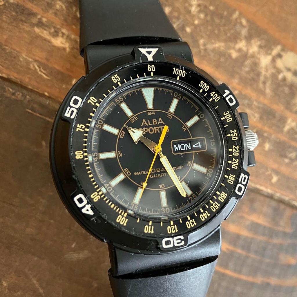 Used SEIKO ALBA SPORTS Quartz Alba Made in Japan