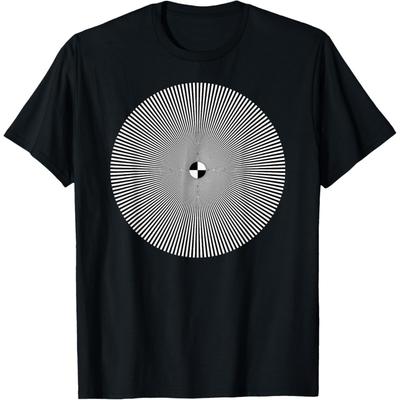 Optical Art Test Pattern Design For Television T-Shirt