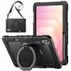 Funda Resistente para Samsung Galaxy Tab S11 Ultra de 14.6 pulgadas SM-X930 SM-X936 14.6" Soporte Giratorio 360° Funda para Tableta con Correas