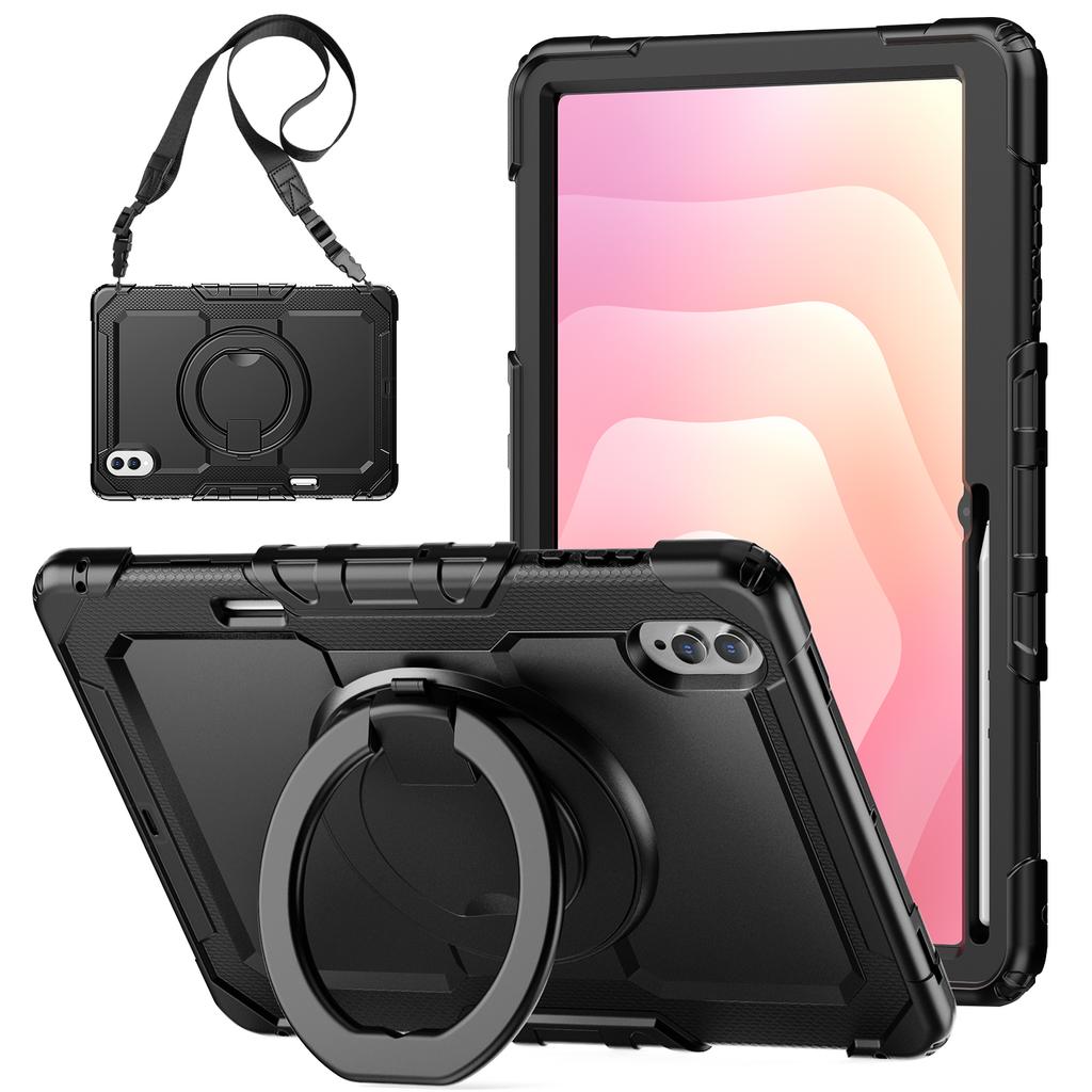Funda Resistente para Samsung Galaxy Tab S11 Ultra de 14.6 pulgadas SM-X930 SM-X936 14.6" Soporte Giratorio 360° Funda para Tableta con Correas