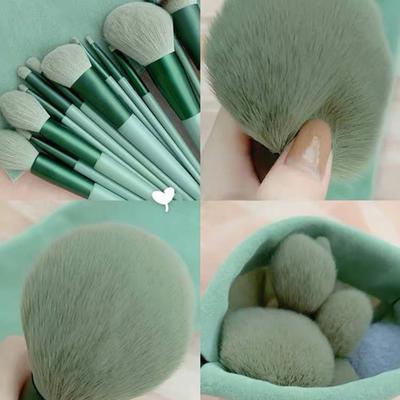 Set of 13pcs Soft Fluffy Makeup Brushes Set for Eyes, Eye Shadow, Foundation, Powder, Blush, Shading, Beauty, Makeup Tool