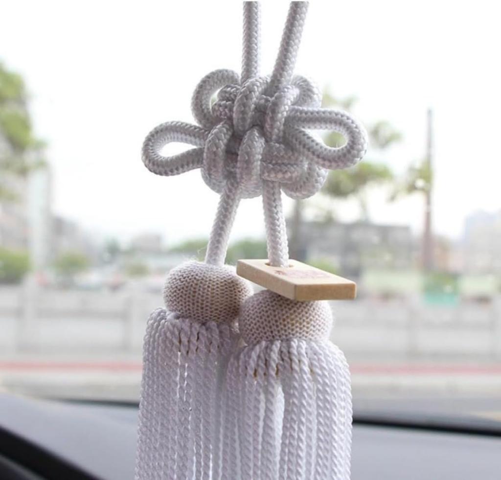 Riuuyyi Car Decorative Tassel Charm Junction Produce JP Pendant Rearview