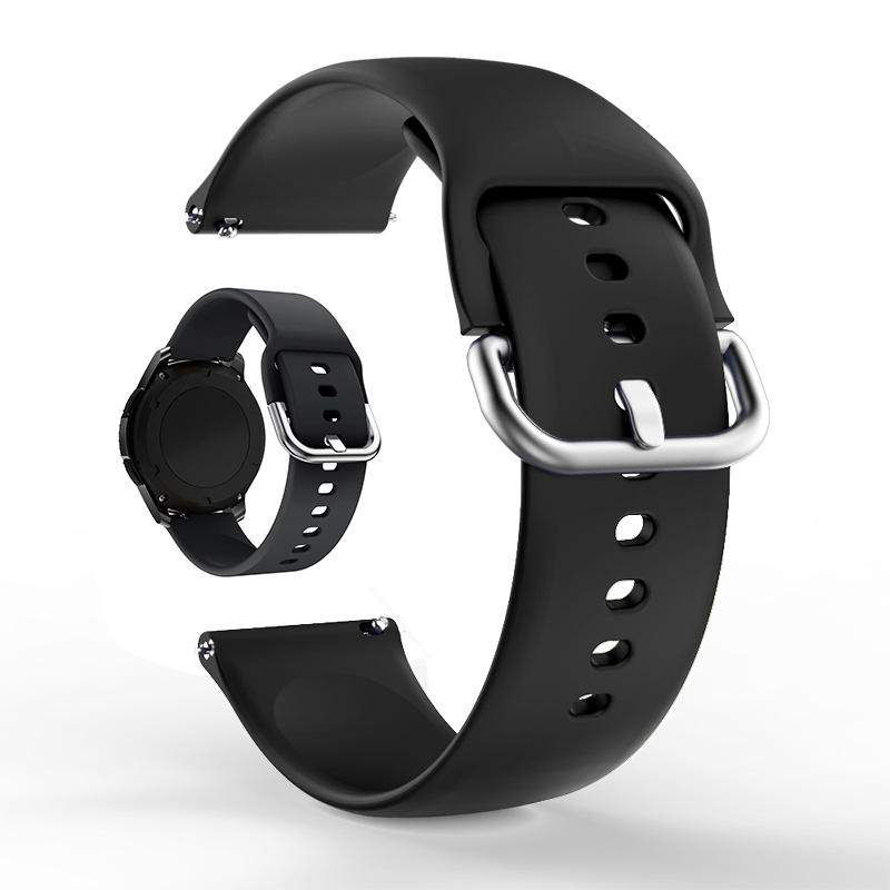 Silicone Strap Bands for Samsung Galaxy Watch 6 5 4 Active 2 Sports 22mm Watch Straps For Amazfit GTS 4/3/2e/Bip Watchbands Belt