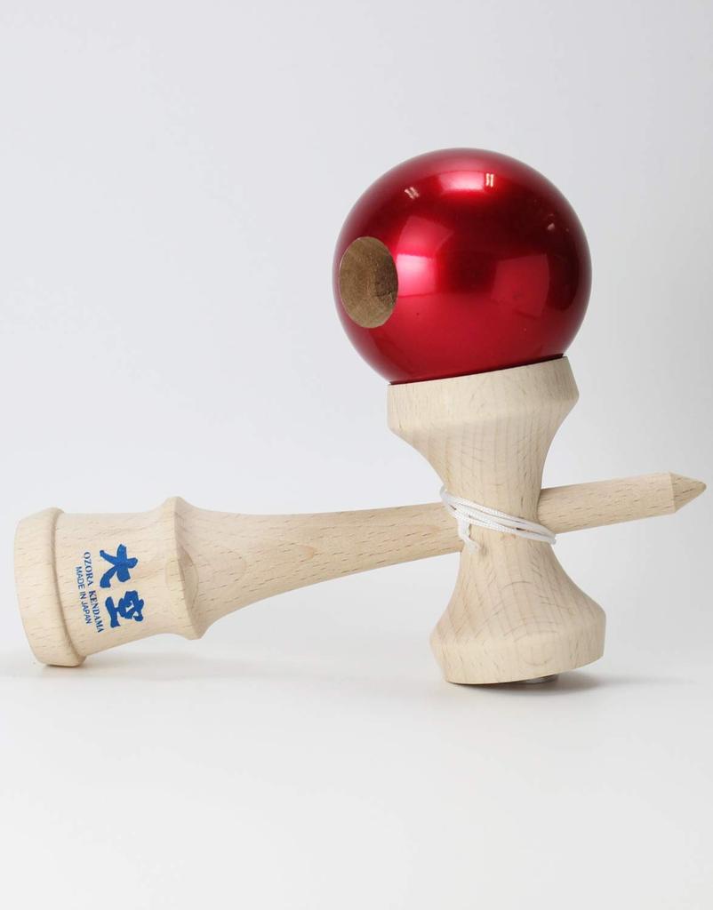 Japan Kendama Association Certified Competition Kendama "Ozora" Premium Clear Red, Made in Japan (OZORA KENDAMA)