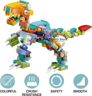 12 In 1 Dinosaur Building Blocks Sets Developmental Toy Building Block Brick Toys  Dinosaur Animal Blocks Set
