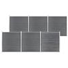 Garden Fence - VIDAXL - 1045x186 Cm - Grey - Wood-plastic Composite - Assembly Required