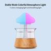 Mushroom Rain Essential Oil Diffusers Colorful Night Light Mini Aroma Diffuser Moisturize Skin Home Decor for Bedroom Kids Room