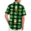 Men's loose and casual flag-print T-shirt, short sleeve shirt