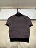 2026 Women's Summer Signature Stripe Knit Top – Casual, Versatile, Age-Reducing, Round Neck, Short Sleeve