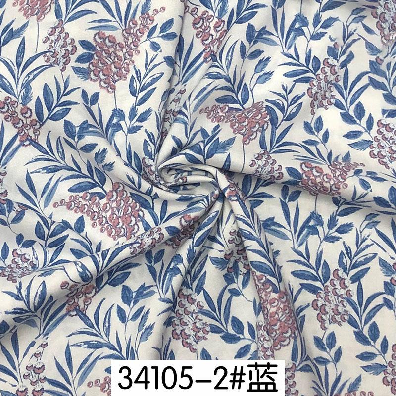 Rayon Fabric Floral Flowers Vintage Liberty Ethnic Soft Summer Pajamas Cloth Sewing Accessories By Half Meter
