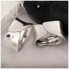 New Hinge Gold Bangle Metal Open Bracelet Jewelry Accessories Solid Color Chunky Bangle Bracelet Punk Alloy Irregular Wrist Cuff