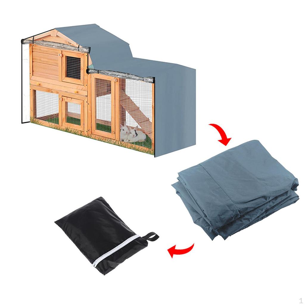 Satın alın Dust Cover Waterproof Rabbit Cage Visible Window Accessory