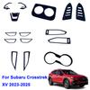 For Subaru Crosstrek XV  2024 2025 ABS Steering Wheel Frame Cover Cup Armrest Center Air Vent Trim Handle Accessories