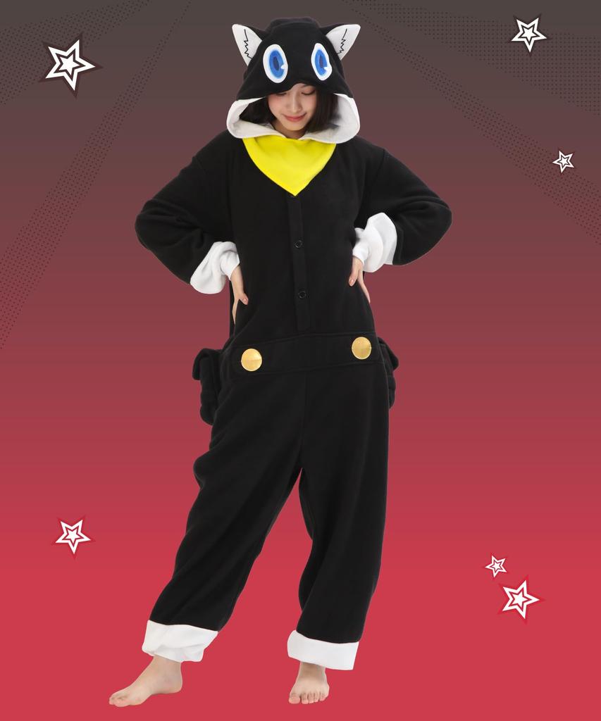 [SAZAC] Persona 5 Morgana Character Kigurumi, Adult Fleece, One Size Fits Most (szc353)