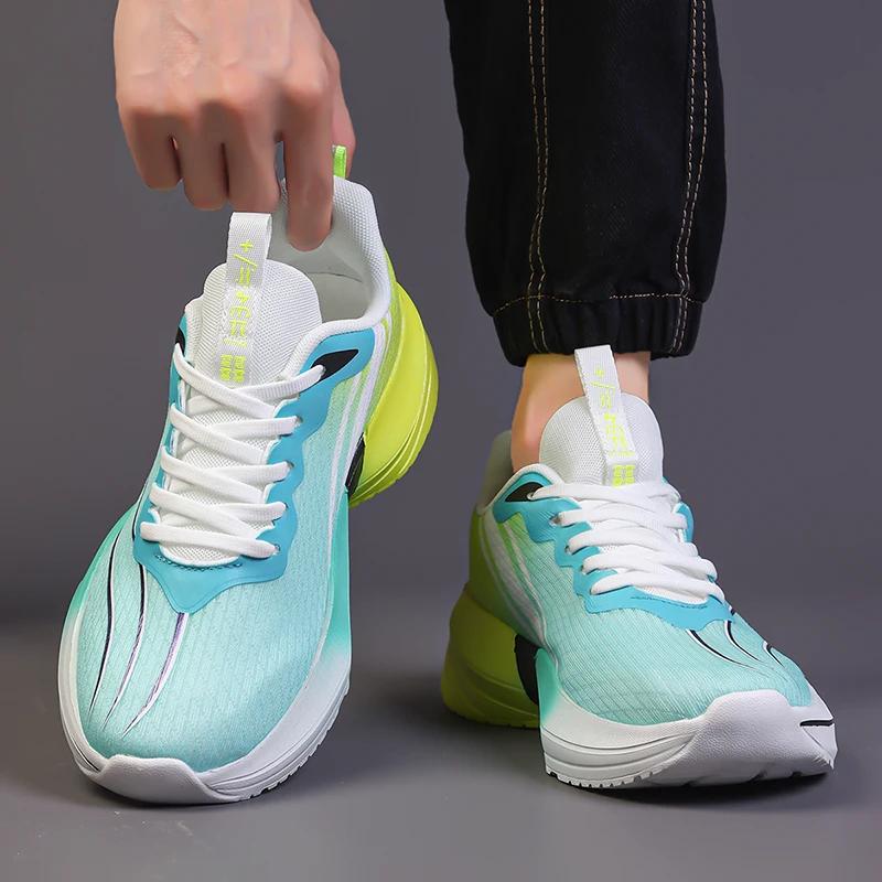 Basketball Men Tennis Running Shoes Fashionable Carbon Plate Sports Training Shoe Outdoor Anti Slip Shock-absorbing Tennis Shoes