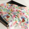 New Colored Flower Silk Scarf Sunscreen Shawl Sweet and Fresh Scarf Imitation Silk 71cm Square Scarf Professional Scarf Women