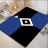 Hamburger SV Flag Style Geometric Print Area Rug Non‑Slip Floor Mat Carpet for Living Room Bedroom Sports Fan Home Decor