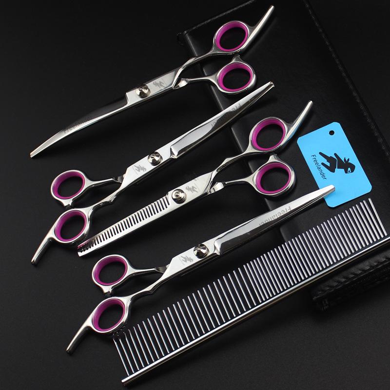 7.0" Speed Walker Straight Pet Grooming Scissors Set - 4 Pieces