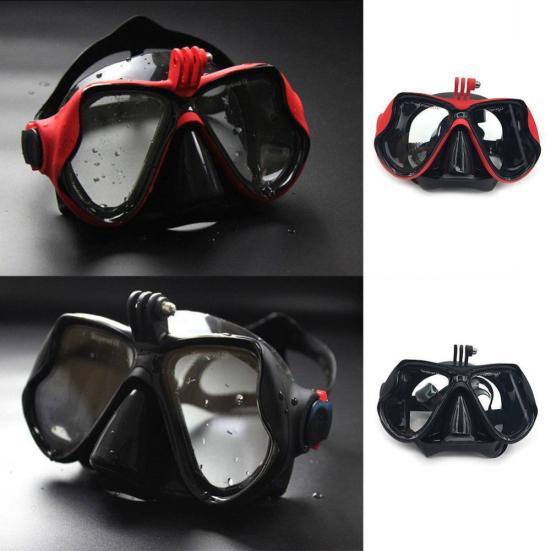 Mască de scufundări subacvatică cu snorkeling și ochelari de protecție pentru camera de acțiune GoPro Hero 38445
