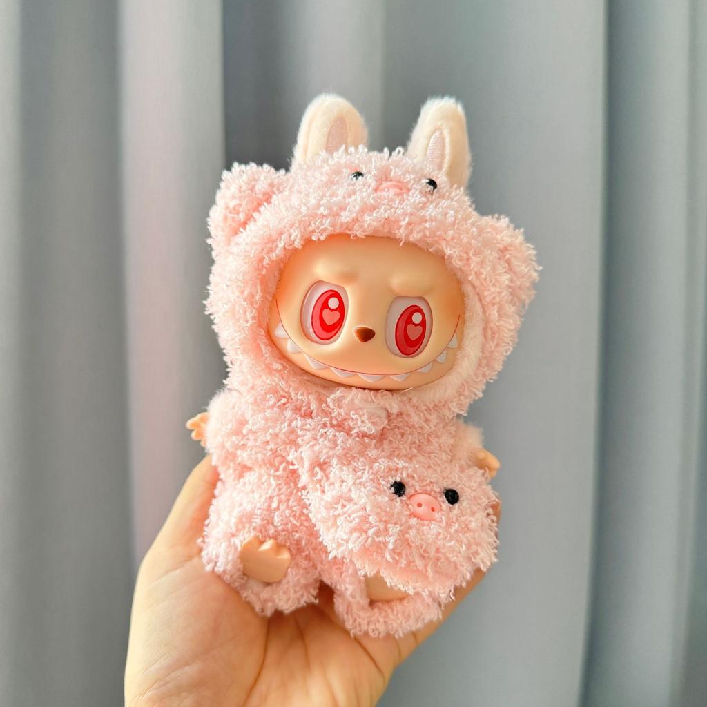 Labubu Doll Clothes Fashion Animal Set for Labubu Idol V1 V2 Dolls Clothing Accessories 15/17cm Plush Doll Universal