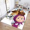 Russian animation Masha and the Bear Fairy Tale Cartoon Carpet Soft Home Living Room Bedroom Door Mat Outdoor Picnic Ground Mat rug T1