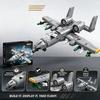 677 Teile Bausteine Spielzeug A-10 Düsenjäger Flugzeugmodell Montagebausteine Pädagogische Spielzeugsets Schreibtischdekoration Geschenke