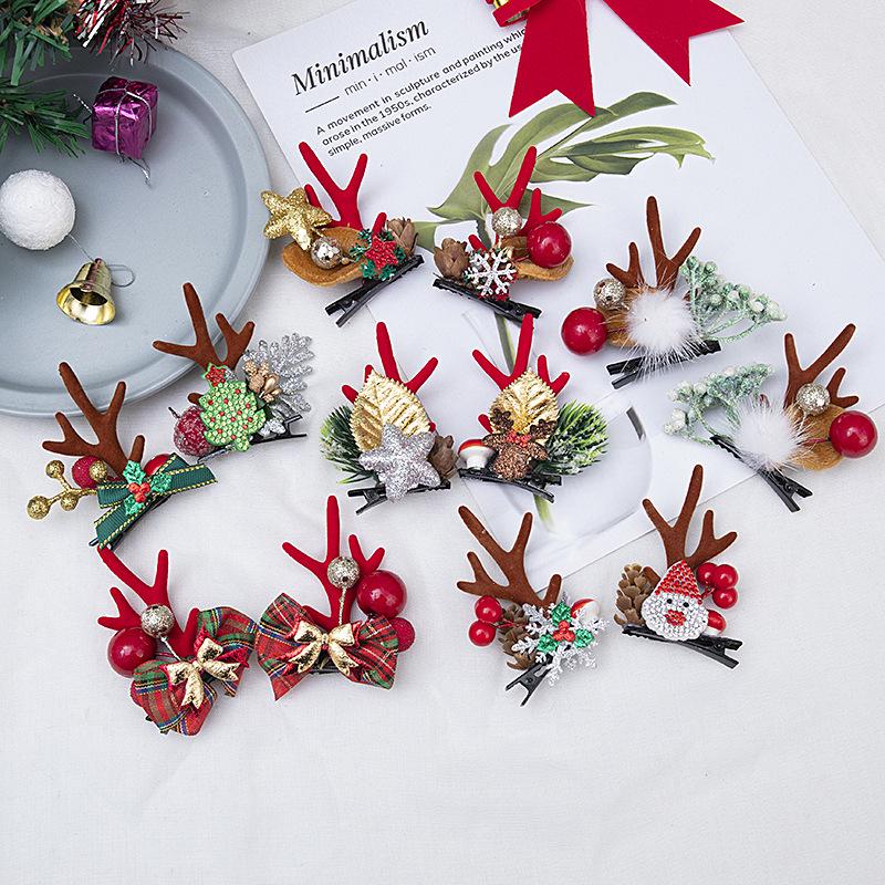 

Christmas Antler Hair Clip - Cute Fairy Princess Style