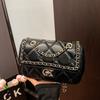 Borsa a catena di diamanti popolare oggi, borsa da donna di alta gamma, borsa a spalla singola obliqua alla moda e versatile