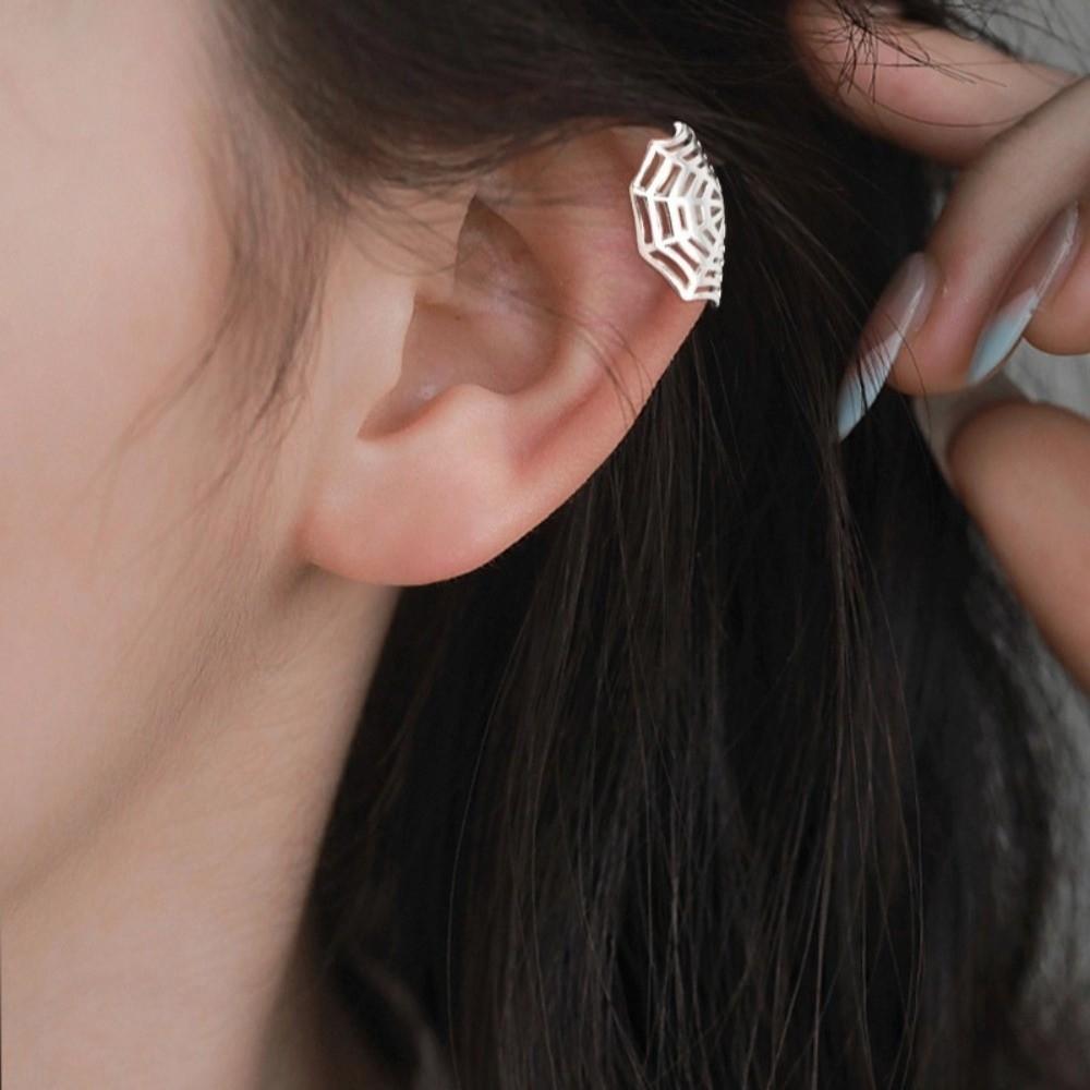 No Piercing Spider Web Ear Cuff Minimalism Stud Earrings Fashion Ear Buckle  Gift