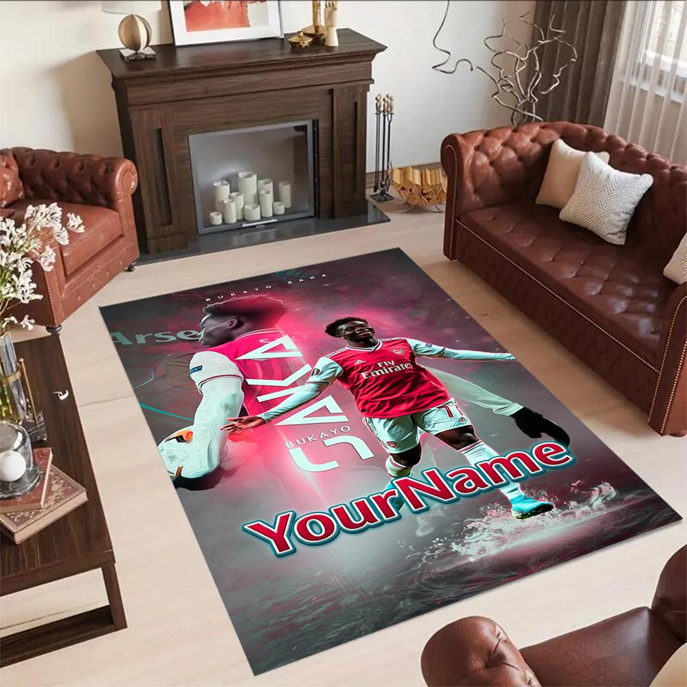 Arsenal Customized Name Carpet Perfect for Bedrooms Foyer Outdoor Living Rooms Anti-slip Rug Office home decor