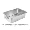 Cats Litter Box Kitten Pan Stainless Steel with Handles Anti Splashing Easy To Clean, Cat