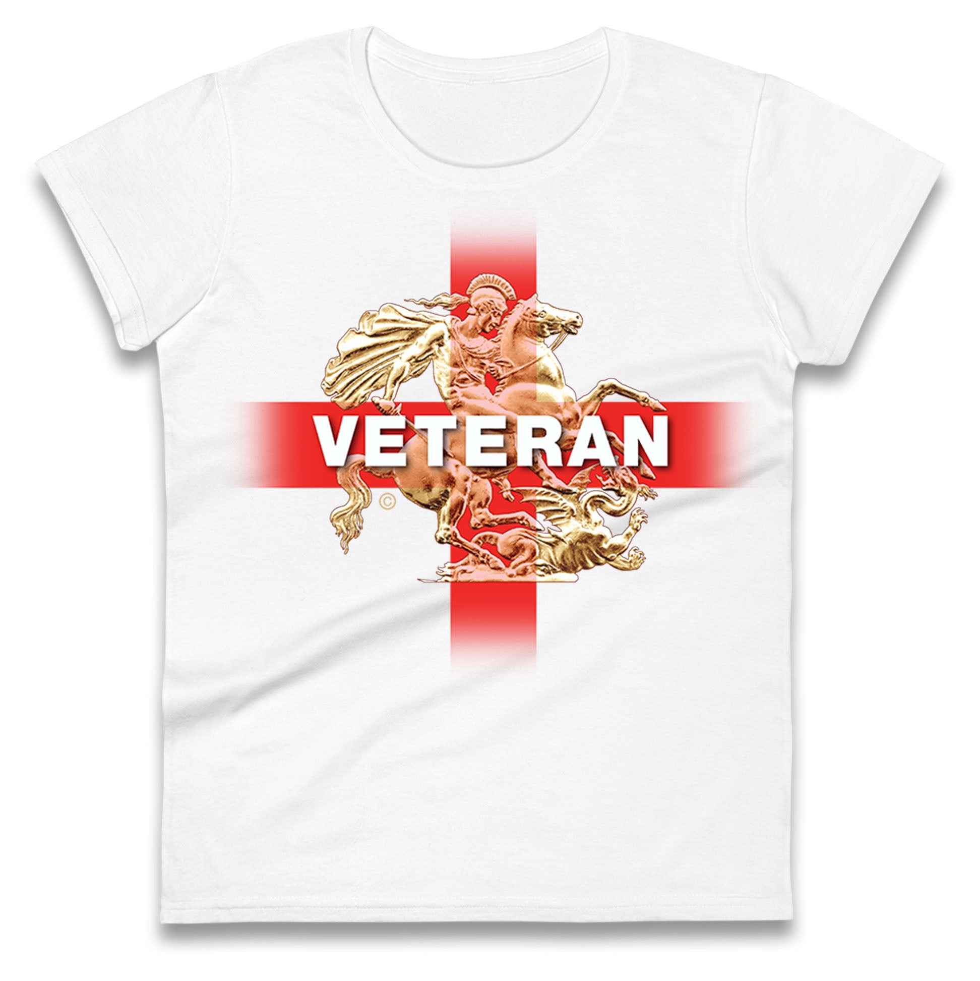 

Veteran St George & The Dragon Womens Tee T Shirt Mens Tops Unisex Top M