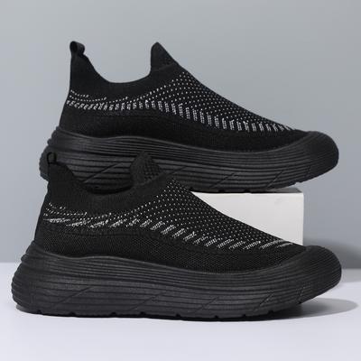 Men's Shoes 2025 Summer New Men's and Women's Coconut Shoes One-pedal Casual Shoes Flying Woven Breathable Running Sneakers