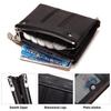 Humerpaul Genuine Leather Bifold Wallet For Men Slim RFID Blocking Credit Card Holder Credential Purse Zipper Coin Purse Male Money Bag