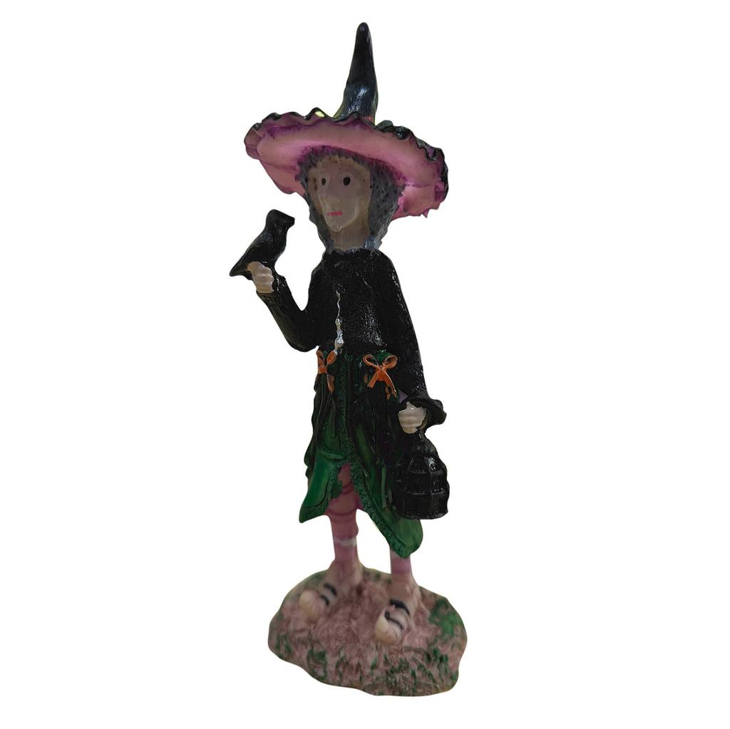 Halloween Witch Resin Home Desktop Doll Decorative Ornaments Craft Ornaments