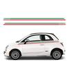 Grafică cu dungi de curse Steagul Italiei Decalcomanii Vinil pentru Mașină Sticker Stil Italian Ușă Laterală Accesorii Pentru Fiat 500 Abarth 595 695 500C