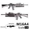 DIY Product 1:6 Scale Minigun Plastic Gun M134 Gatling Model Heavy Machine Guns Action Figures Toys Accessories Gifts