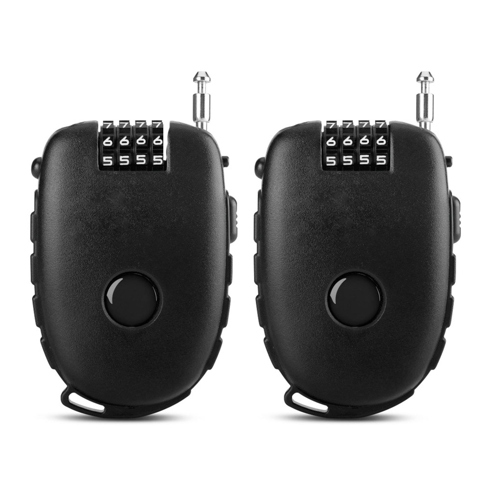 Чемодан для мотоциклетного шлема Замок-трос Кодовый замок Замок Замок для шлема Замок для шлема 4 Прочный Безопасный