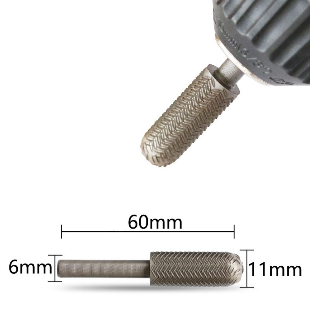 5 Stück Komplette Modelle Doppelt geschliffen Rotationsraspel Feilen Set 6mm Schaft Super Harter Stahl Feile Für Holzbearbeitung Metallschleifen