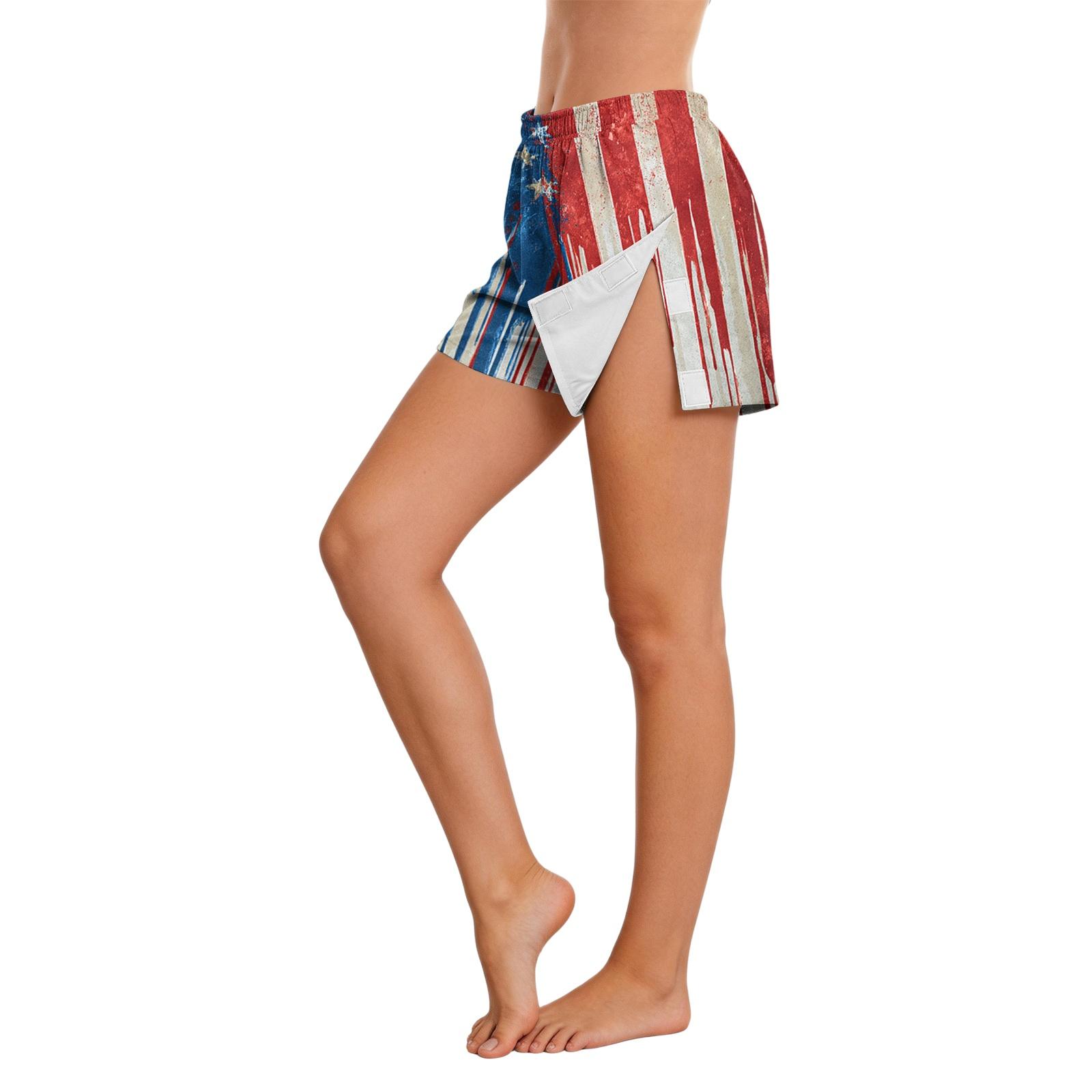 

Women Post Surgery Recovery Shorts Side Velcro Closure Easy Open Design No Pockets Lightweight Comfortable Fit L синій