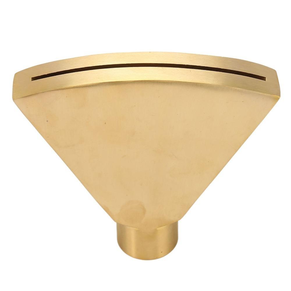 Brass Fan Shaped Fountain Nozzle Gold Flat Heads Flat Head Fountain Nozzle G1 Inch Easy Installation Fan Shaped Spray Head