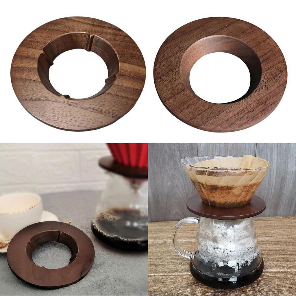 Wooden Pour Over Coffee Filter Stand Cone Dripper Holder Stand Easy to Use
