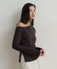 TOWAV Yan Off Shoulder Tee_Charcoal