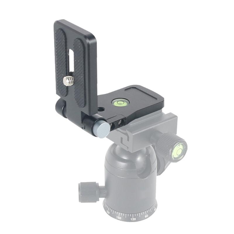 Universal Folding L Brackets for DSLR Cameras Vertical Horizontal Mount Quick Release Plate for Tripods Stabilizers