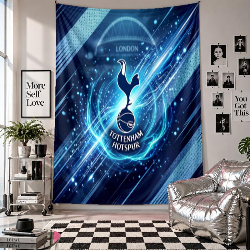 Arazzo da Parete Tottenham Hotspur Decorazione per la Casa Tessuto da Appendere al Muro per Camera da Letto Soggiorno Sfondo